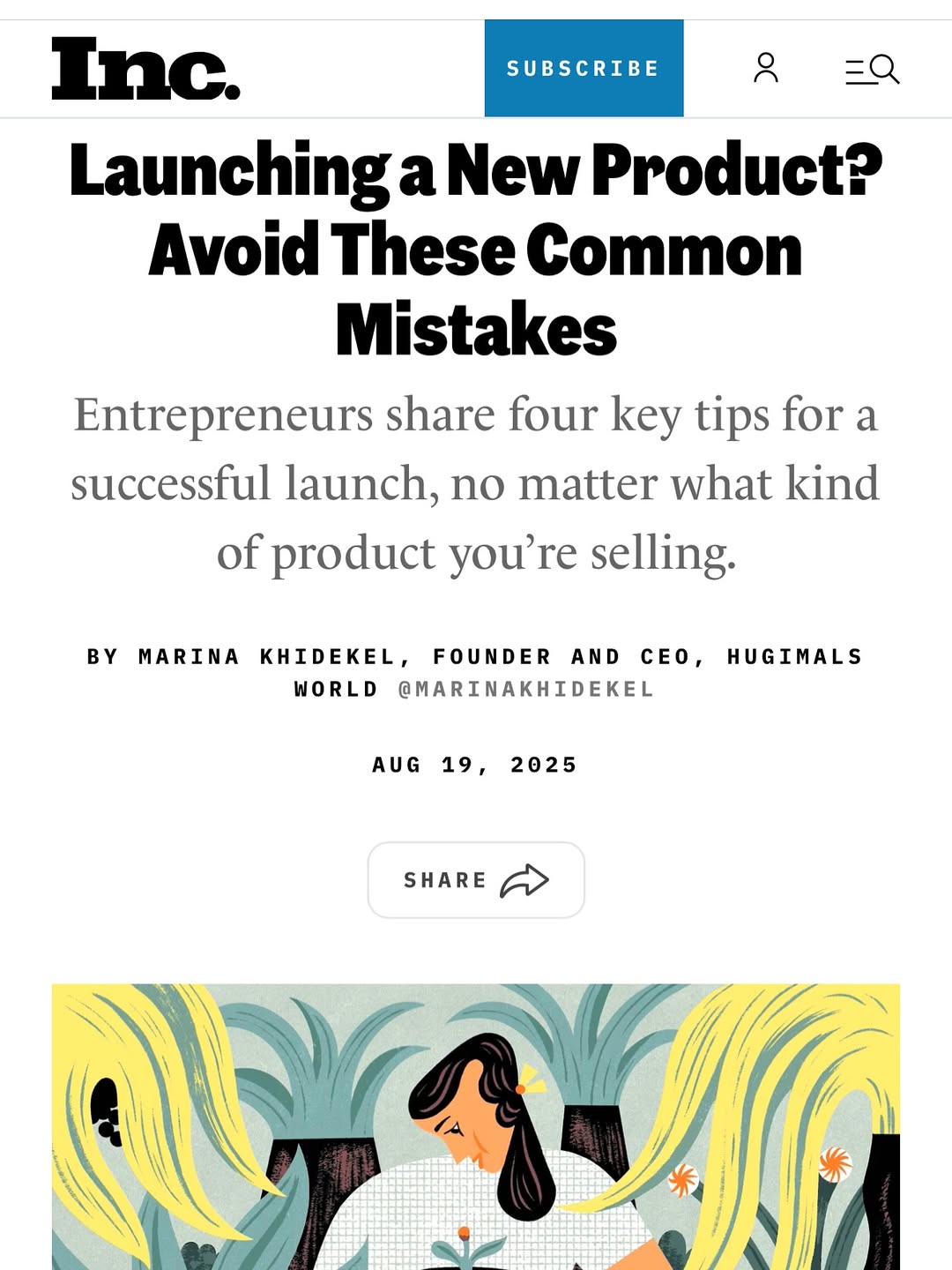 Le Réussi® Featured in INC. Magazine: Launching a New Product? Avoid These Common Mistakes