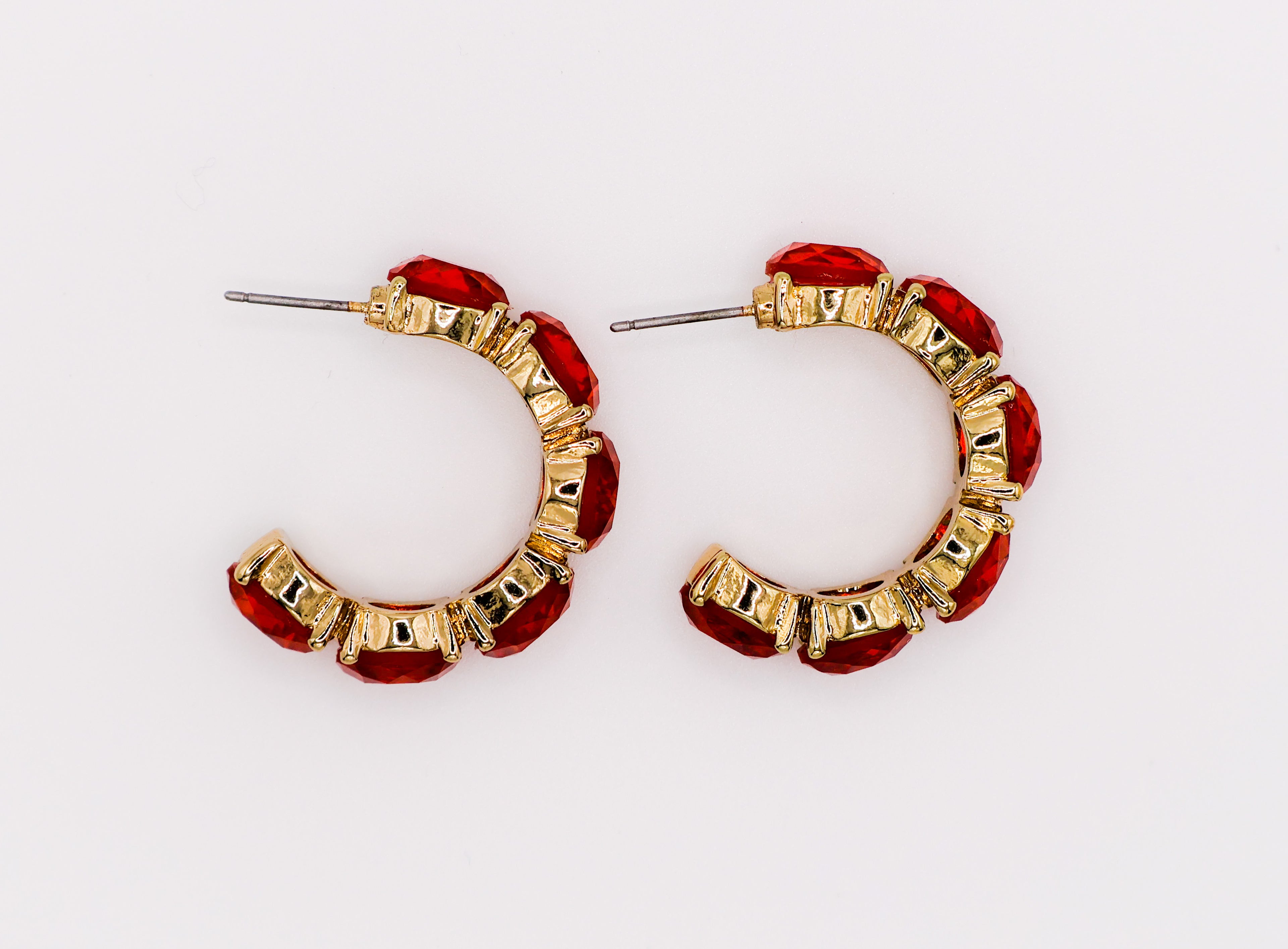 Crimson Elegance Earrings – Luxury Red Statement Earrings
