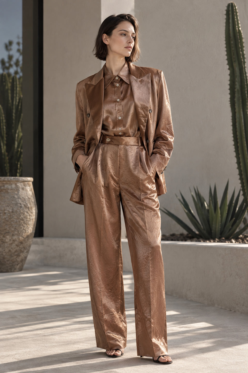 A study in burnished bronze.