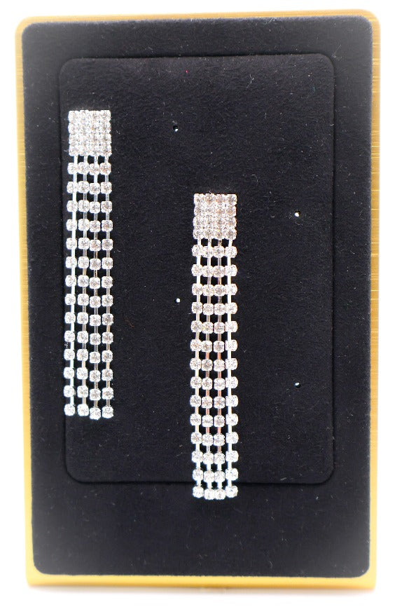 Le Réussi® Dazzling Cascade Faux Diamond Earrings with cascading sparkle design