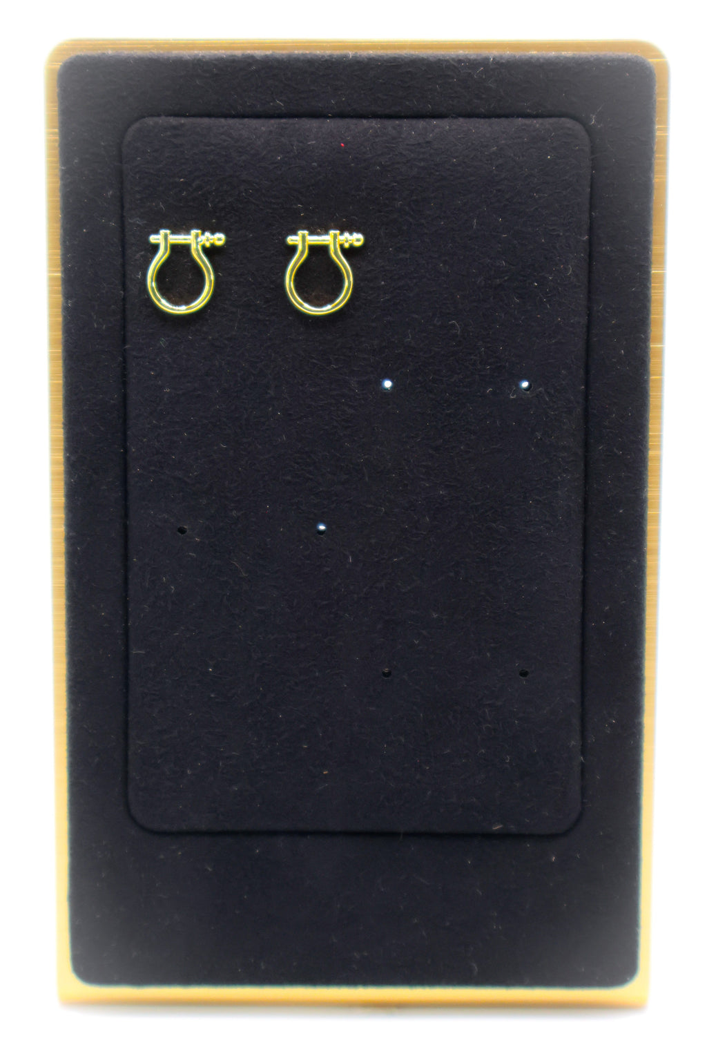 Golden Horseshoe Mini Earrings – gold-plated lucky charm earrings for women, delicate minimalist jewelry