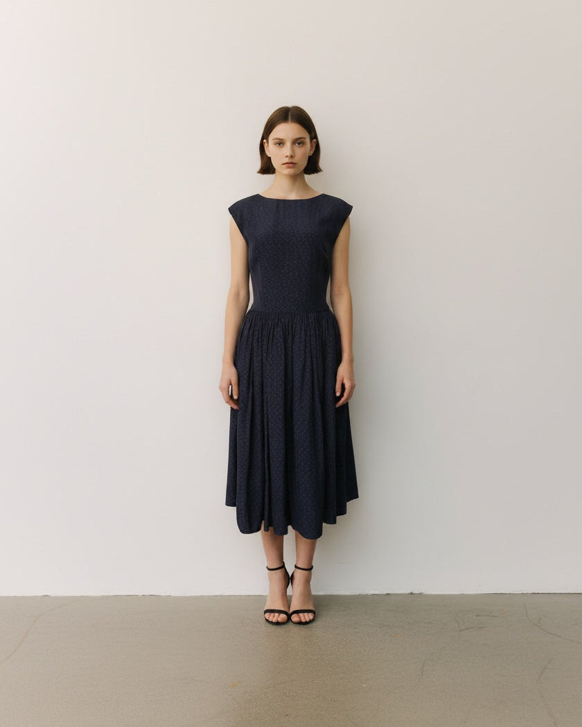 The Camille Dress in Navy | Le Russi L The Camille Dress in Navy | Le Russi L