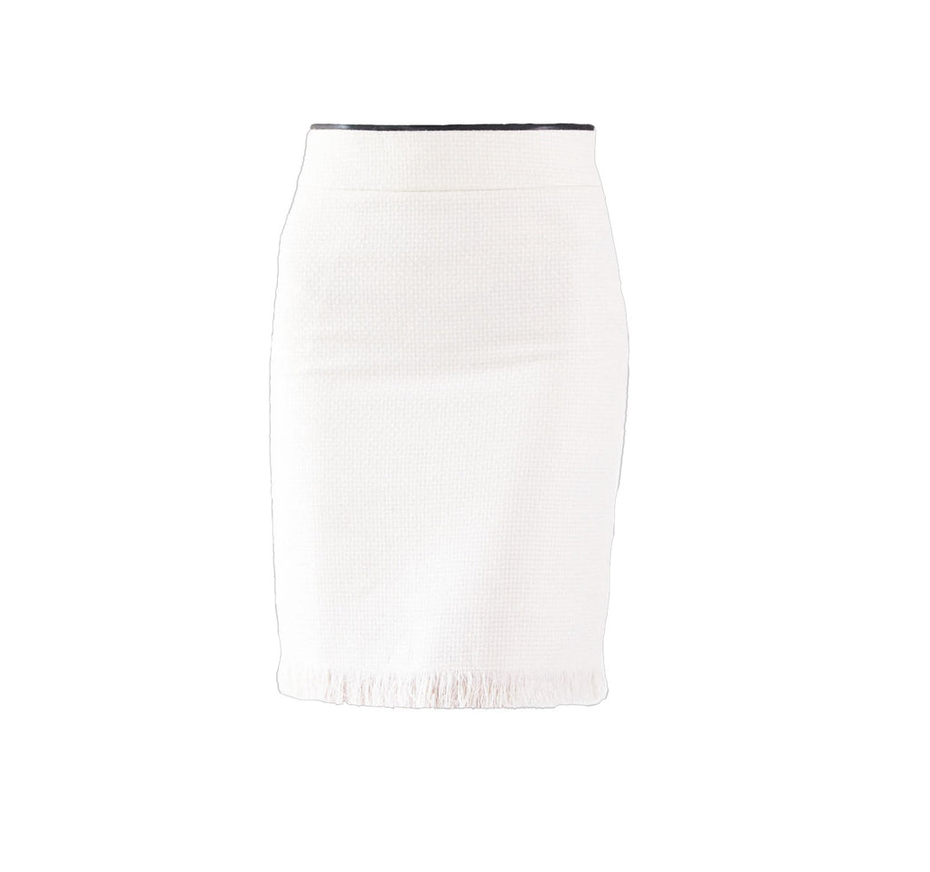 Luxe White Mini Tweed Skirt – Women’s Chic Mini Skirt