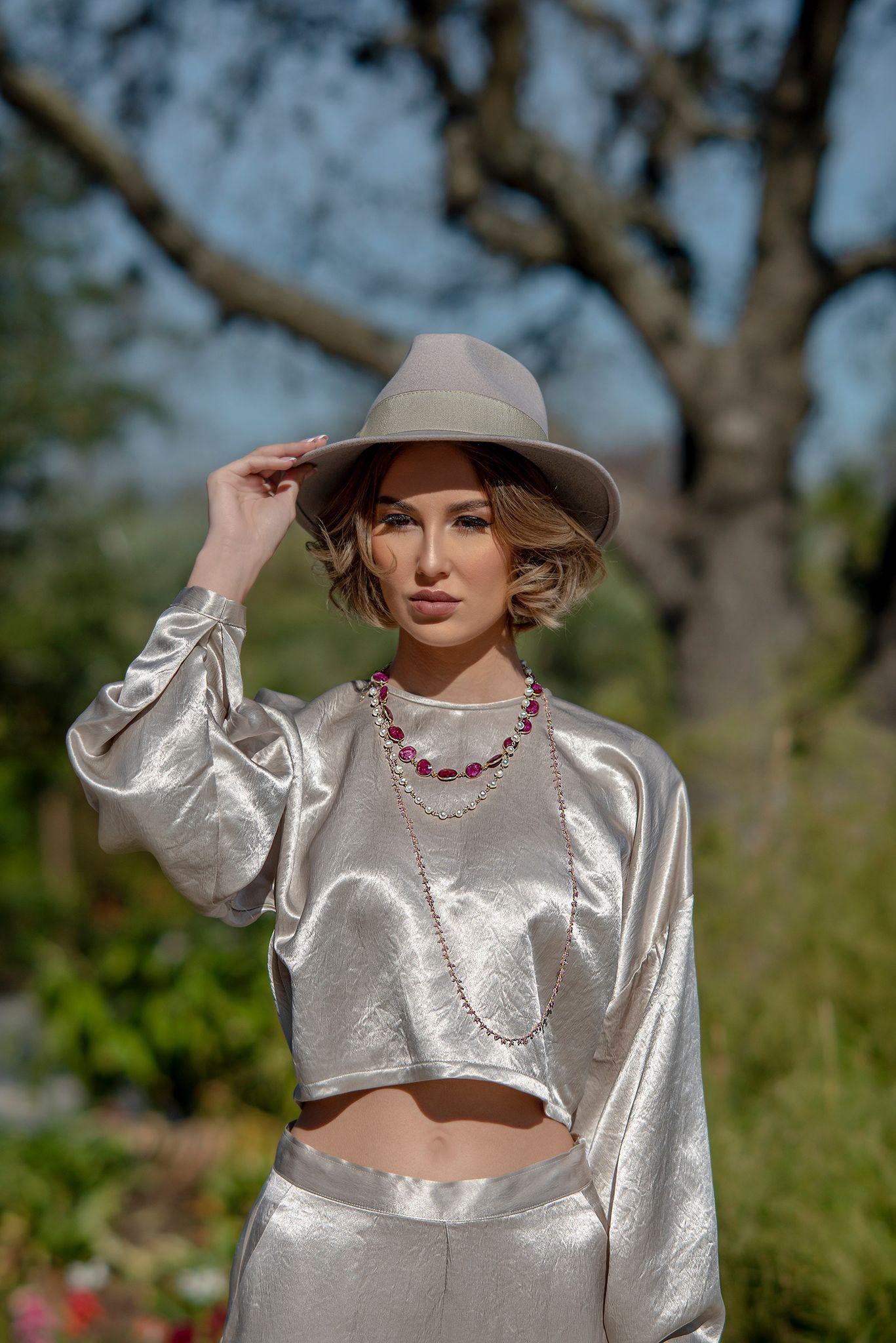 Le Réussi® Fashion-Panama Luxury Hat Soft wool feel 