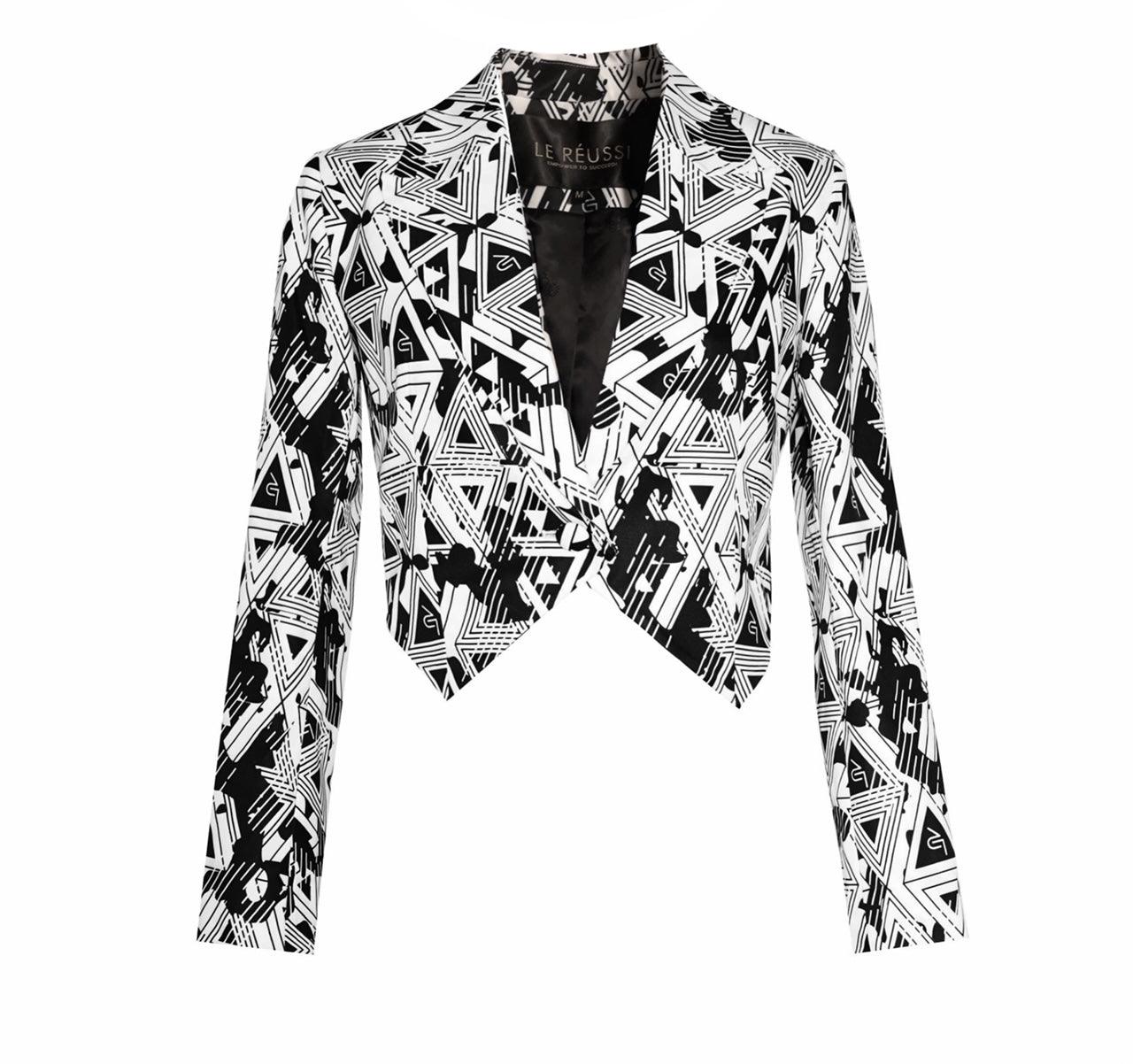 Le Réussi® Amour Geometric Blazer A Luxurious Fusion of Bold Design and Sophisticated Elegance.