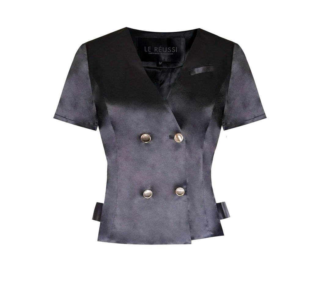 Le Réussi® Fashion - Audrey Black Top Chic and effortless, the Audrey Top exudes timeless elegance with a modern twist.