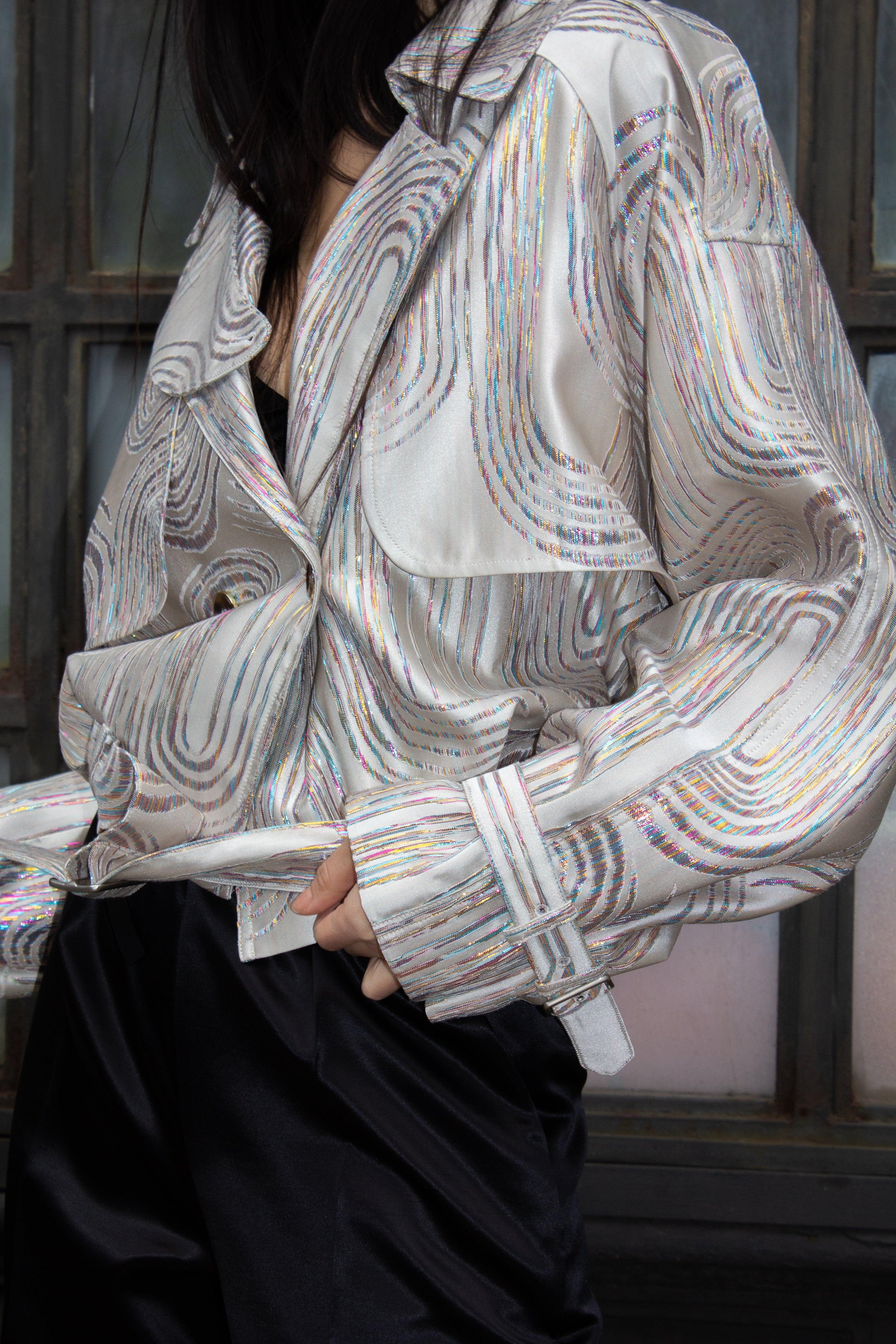 Le Réussi® Fashion- The Luxury Jacqueline Bomber Jacket in Beige - with brushed back and long sleeves for extra warmth