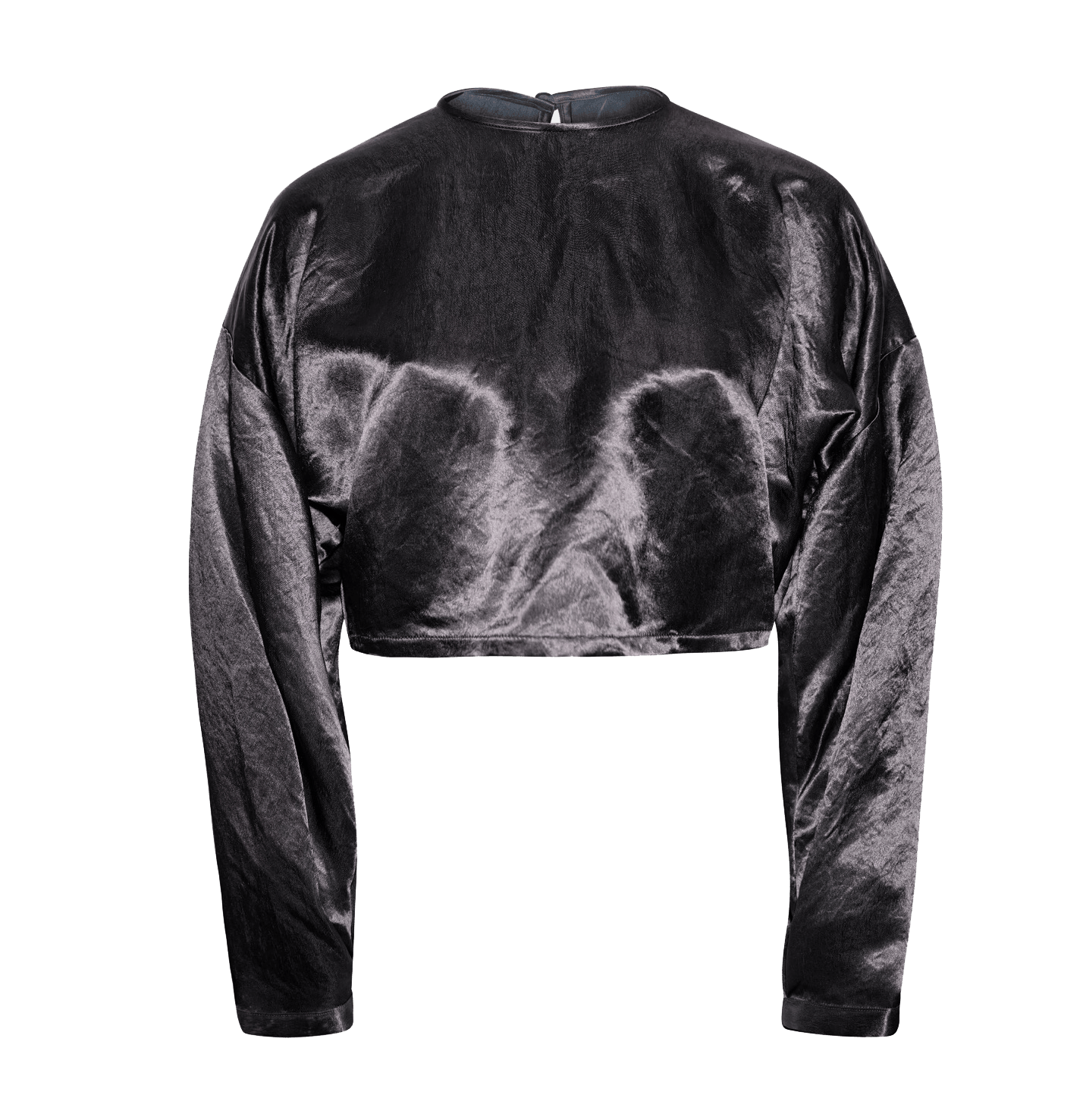 Le Réussi® Fashion - Sophie Black Crop Top with a sleek, fitted design and modern silhouette.