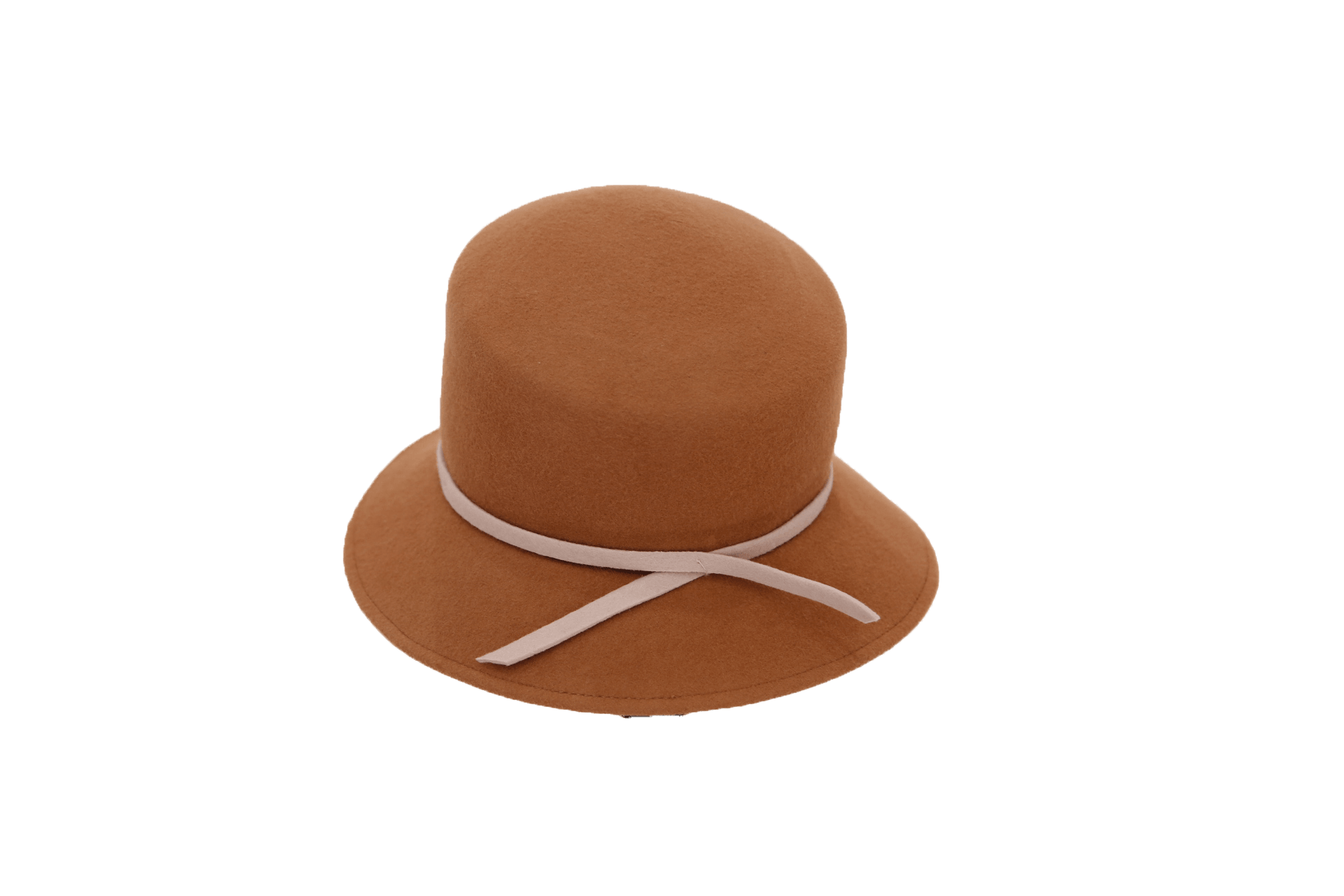 Le Réussi® Fashion-Cloche Luxury Brown Hat Soft wool feel