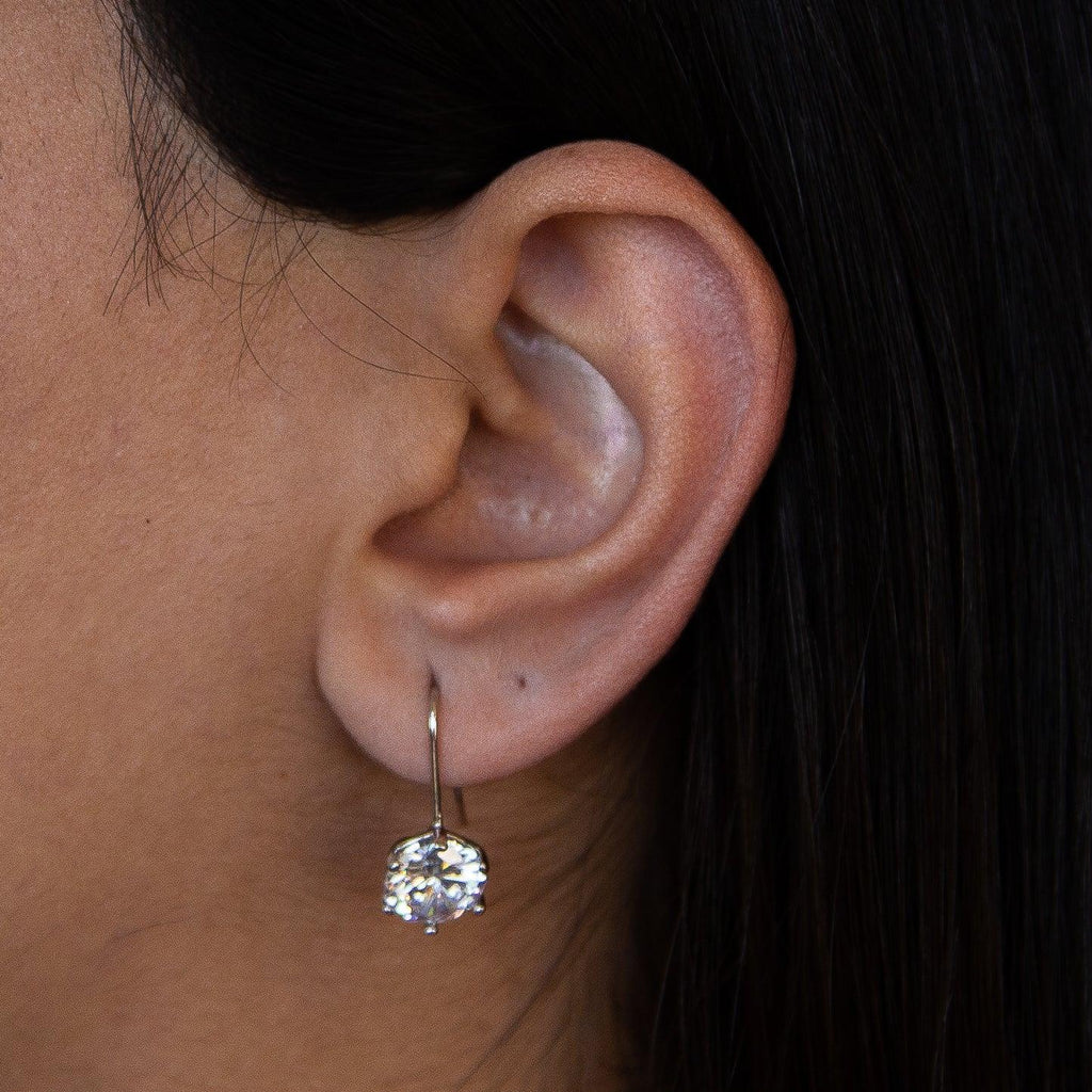 Eternal Radiance silver-dipped earrings – elegant sterling silver jewelry for women, sophisticated statement earrings