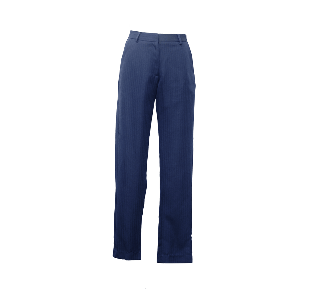 Le Réussi® Fashion - Tailoring Slim Pants in Navy Blue A Luxurious Fusion of Precision and Sophistication.