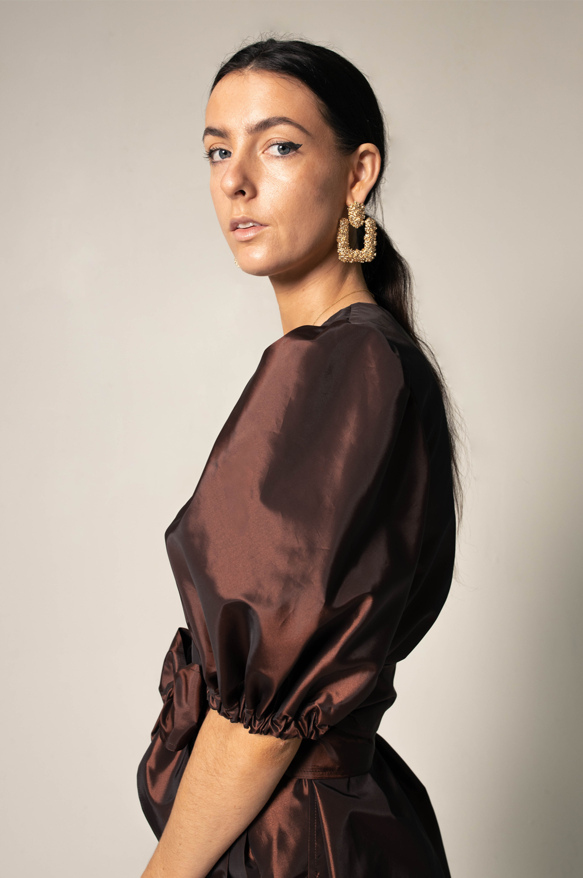 Le Réussi® Fashion - Power Bordeaux Red Wrap Dress  bold luxury with effortless sophistication.