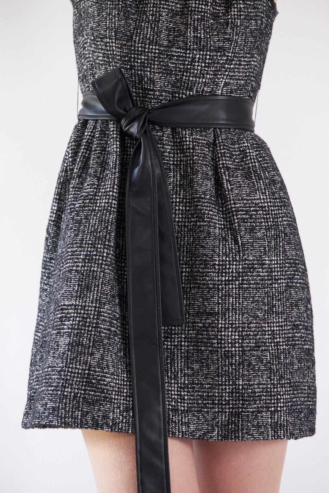 Ebony Mini Tweed Dress XS / black/white