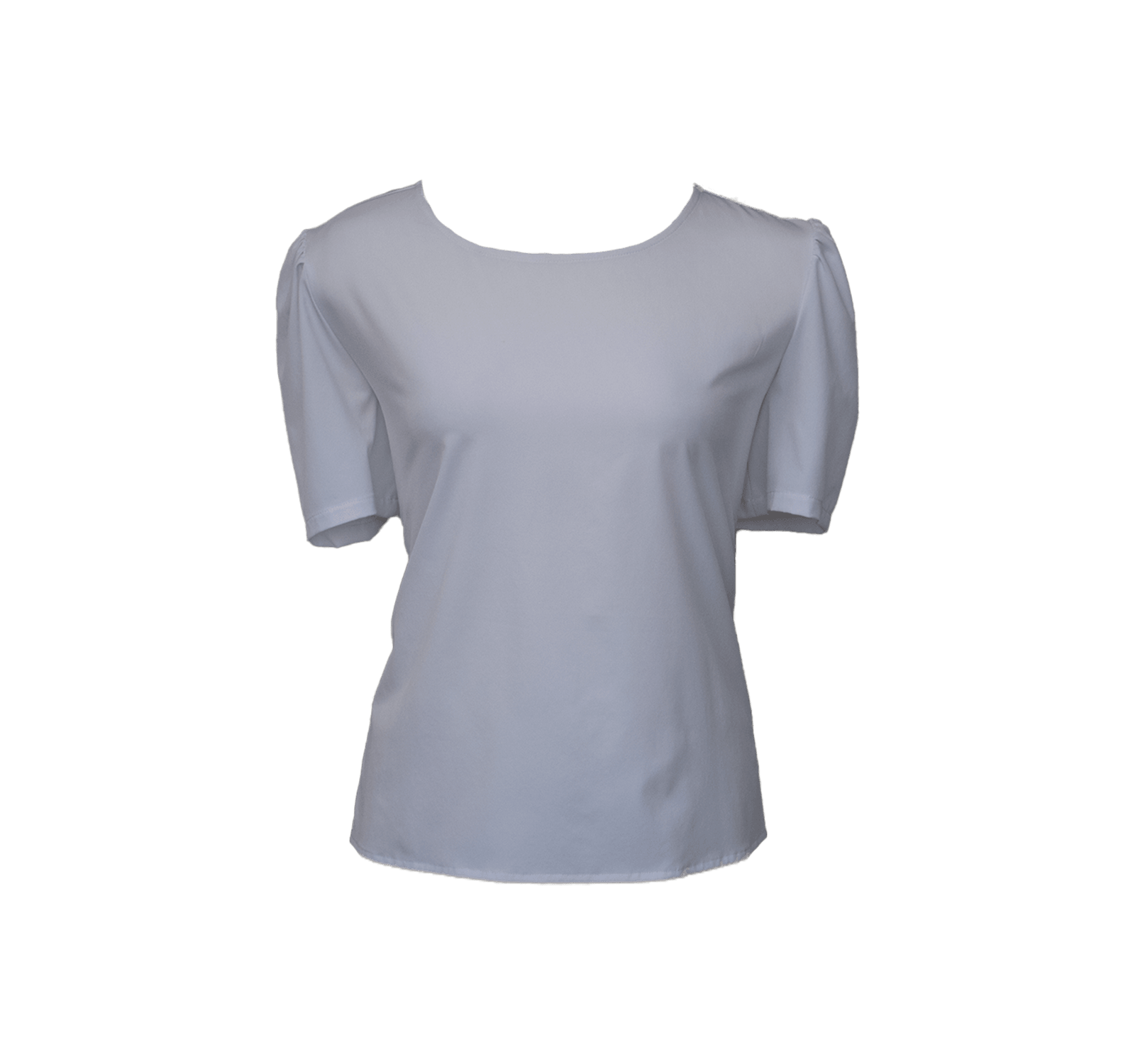 Le Réussi® Fashion - Elegant Round Neck Blouse in White timeless sophistication with a luxe touch.